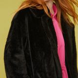 Black Faux Fur Duchess Maxi Coat