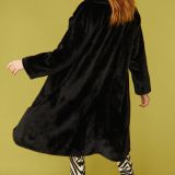 Black Faux Fur Duchess Maxi Coat