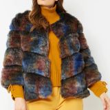 Multicolor Faux Fur Ella Coat