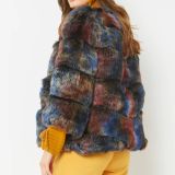 Multicolor Faux Fur Ella Coat