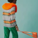 Orange Grape Skin Eco Leather Bag