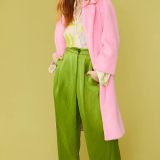 Light Pink Faux Fur Duchess Maxi Coat