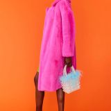 Pink Faux Fur Duchess Maxi Coat