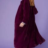 Purple Faux Fur Maxi Coat