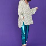 Sustainable Rose Petal Fibre Blue Shirt