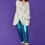 Sustainable Rose Petal Fibre Blue Shirt