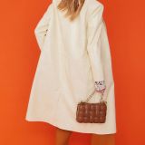 Yellow Eco Leather Trench Coat