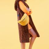 Yellow Faux Fur Bum Bag