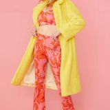 Yellow Faux Fur Duchess Maxi Coat