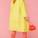 Yellow Faux Fur Duchess Maxi Coat